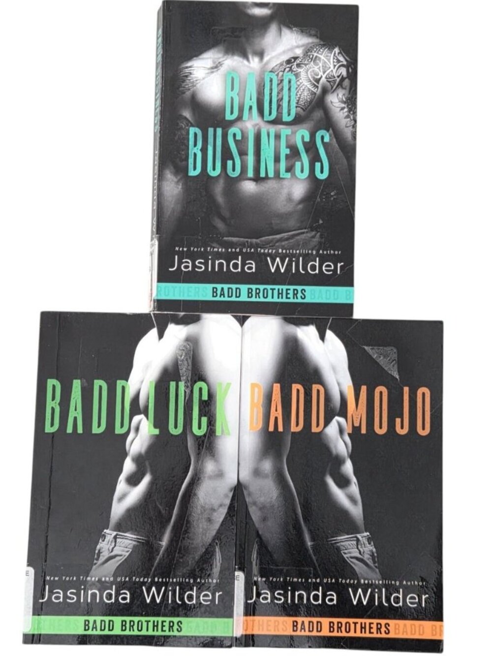 Badd Business, Luck & Mojo by Jasinda Wilder 3 Book Lot Erotic Romance Paperback